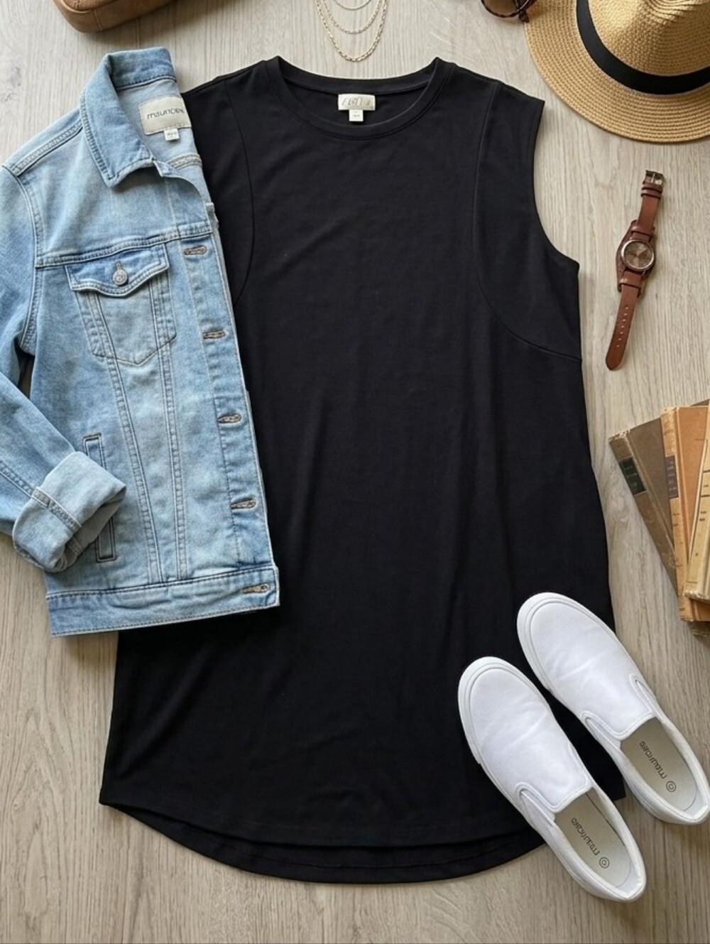 24/7 Black Sleeveless Dress - XL